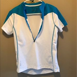 Serfas cycling jersey. Blue and white. Medium